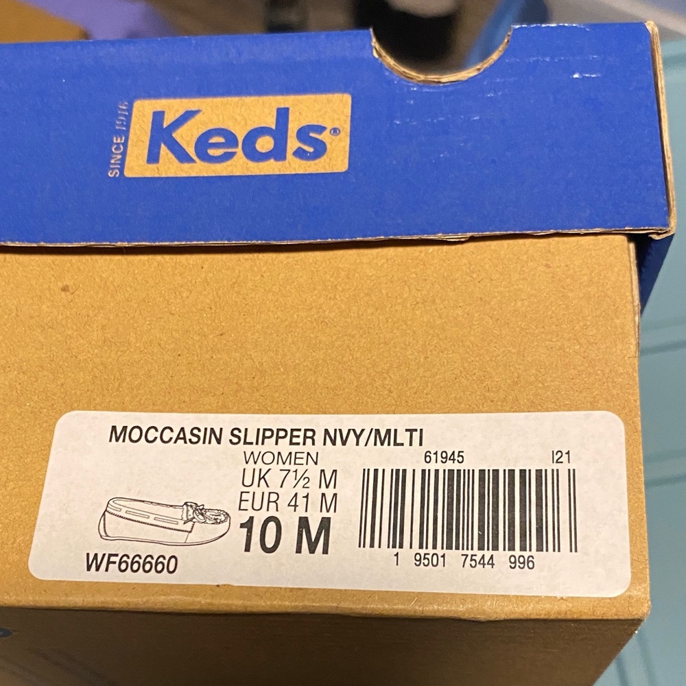 Keds Women's Navy Moccasin Slippers